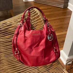 Michael Kors Cherry Red Hobo Bag